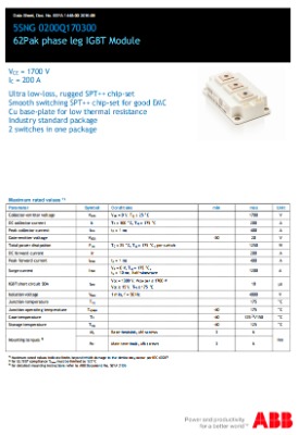 abb igbtģK5sng 0200q170300